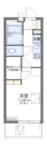 レオパレス稲毛海岸の間取り画像