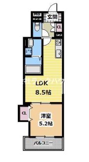 クリエオーレ西郷通の間取り画像