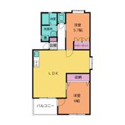 ニューカネブンマンションの間取り画像