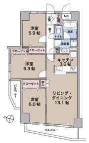 ロイヤルステーション中村橋の間取り画像
