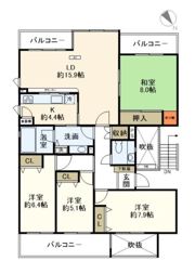 ハイツ東戸塚ⅡB号棟の間取り画像