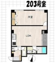 早蕨マンションの間取り画像