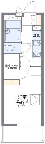 レオパレスYAHAGIⅡの間取り画像
