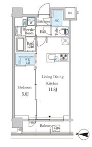 ジオエント中野弥生町の間取り画像