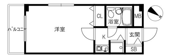 朝日プラザ金沢小立野の間取り画像