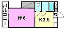 ハイツ岡田の間取り画像