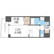 セレニテ江坂グランデの間取り画像