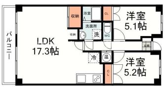 杉山第二マンションの間取り画像