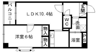 コートベネッセ熊本駅南の間取り画像