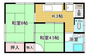 花本アパートの間取り画像