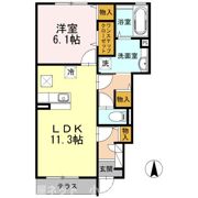 サンフローラ A棟の間取り画像