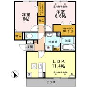 セゾン・クレール Ⅰ棟の間取り画像