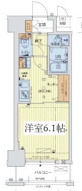 セオリー神戸アクアグルーブの間取り画像