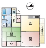 しろがねハイツの間取り画像