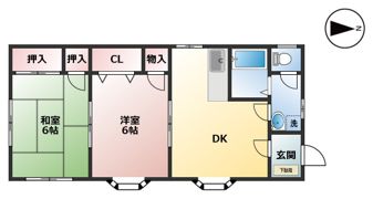 ハイムなかむらの間取り画像