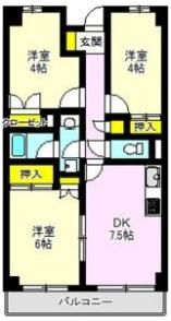 アーバンヒルズ・Fの間取り画像