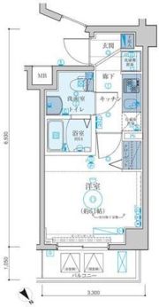 リヴシティ東池袋の間取り画像
