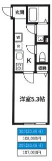 RiverResidence用賀の間取り画像