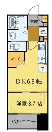 シェルグランデ鉄砲町東の間取り画像
