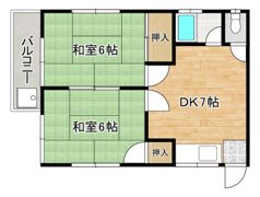 コーポ吉山の間取り画像