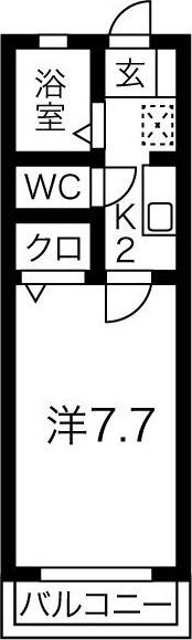 ヤングパレスB棟の間取り画像