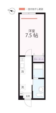 仮）ハーミットクラブハウス屏風浦 B号棟の間取り画像