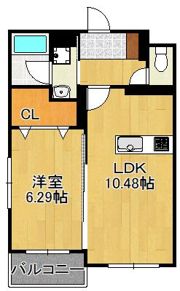 ブルースカイVの間取り画像