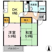 メイゾンアプリコット Bの間取り画像