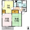 メイゾンアプリコット Bの間取り画像