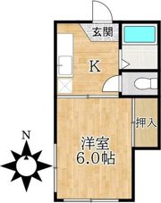 コーポタナカの間取り画像
