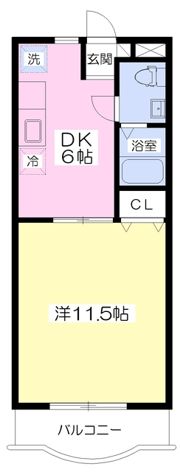 キャッスル雅の間取り画像