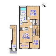 （仮称）千葉市中央区大森町新築アパートの間取り画像