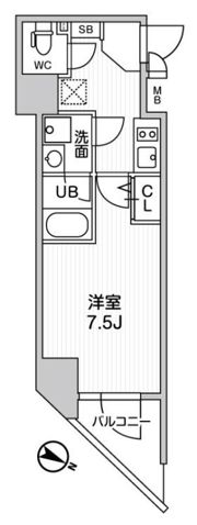 ALTERNA北品川の間取り画像