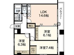 ラフォーレ十日市の間取り画像