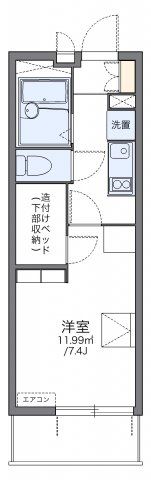 レオパレスリモーネⅣの間取り画像