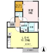 グランドソレイユ（山室） B棟の間取り画像