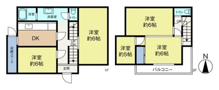 今井貸家（布橋一丁目貸家）の間取り画像