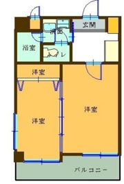 リバティシティ天神の間取り画像