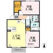 サニーコートJ A棟の間取り画像