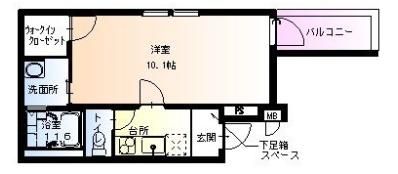 フジパレス豊新Ⅴ番館の間取り画像