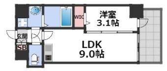 エスグランデ難波グランツの間取り画像