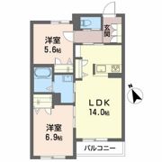 ベレオ城東の間取り画像