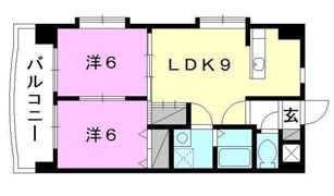 プレザント来住の間取り画像