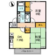 グランドール渡辺 Aの間取り画像