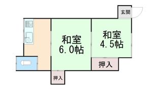 国玉ハイツの間取り画像