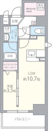 ソシオ心斎橋の間取り画像