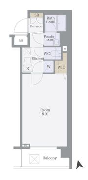 パレステュディオ目黒東の間取り画像