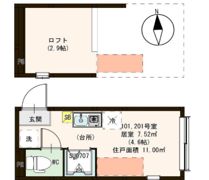 エスタディオ北千住の間取り画像