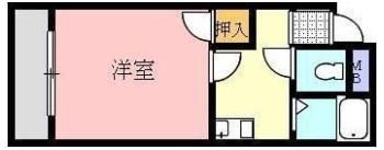ハイツ福岡の間取り画像