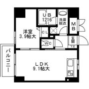 SUMMIT南森町の間取り画像